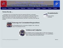 Tablet Screenshot of feuerwehr-bergischborn.de